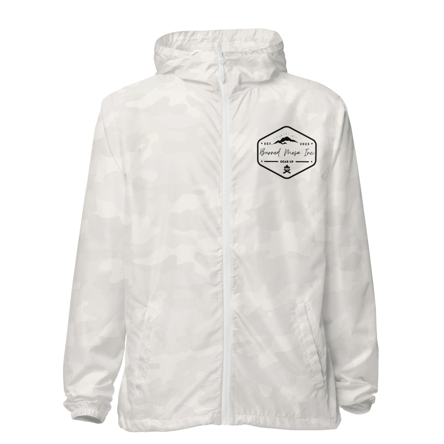 Unisex lightweight zip up windbreaker